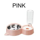 500ml Automatic Dog Cat Double Bowl Drinker