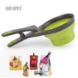 Portable Pet Food Container Folding Silicone feeder