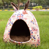 Cute Binaural design Pet Cat Dog Warm House